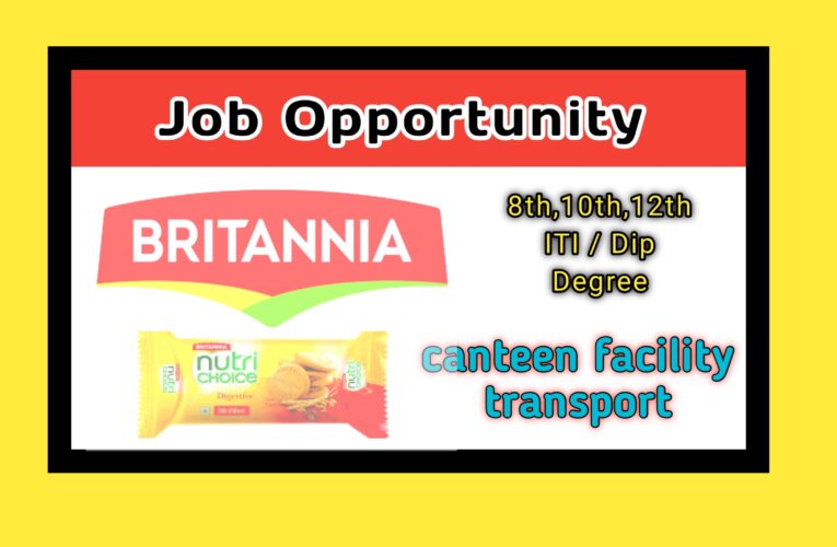 Britannia food products jobs in erode for freshers