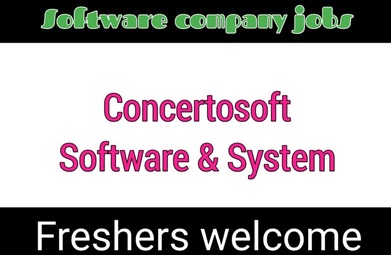 Concerto Software & System company jobs for freshers 2022
