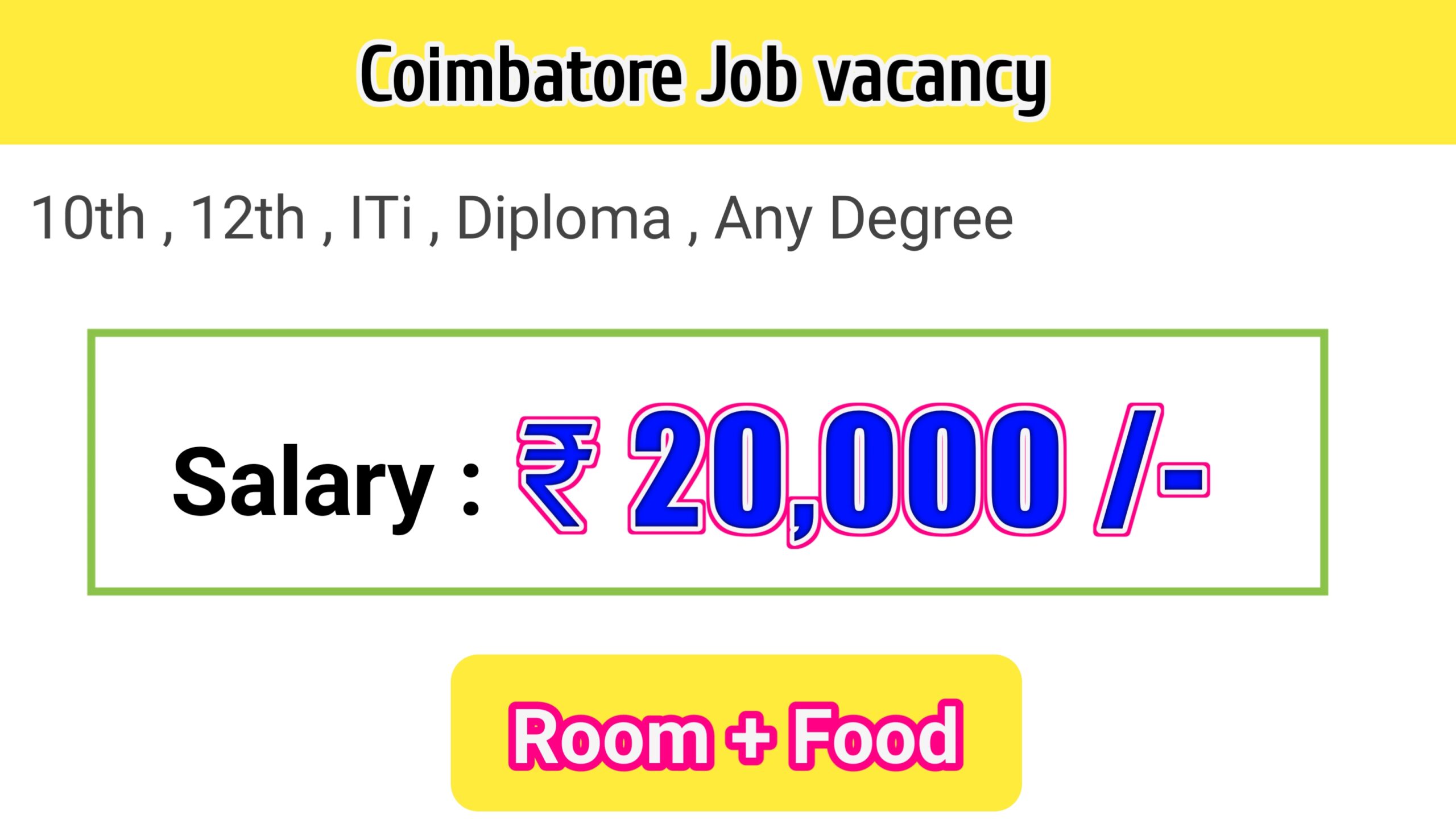 50+ Job Vacancies In Coimbatore – Apply Now